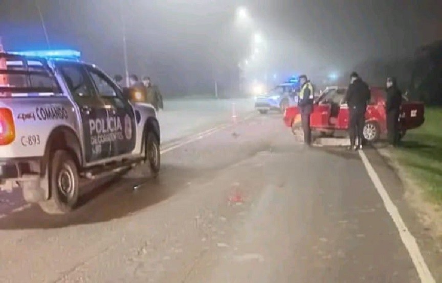 Corrientes: Despistó, volcó y falleció luego de ser expulsado por el parabrisas