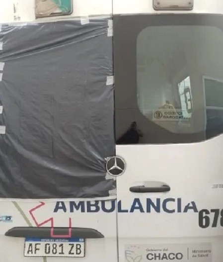 Sáenz Peña: A cascotazos atacaron una ambulancia