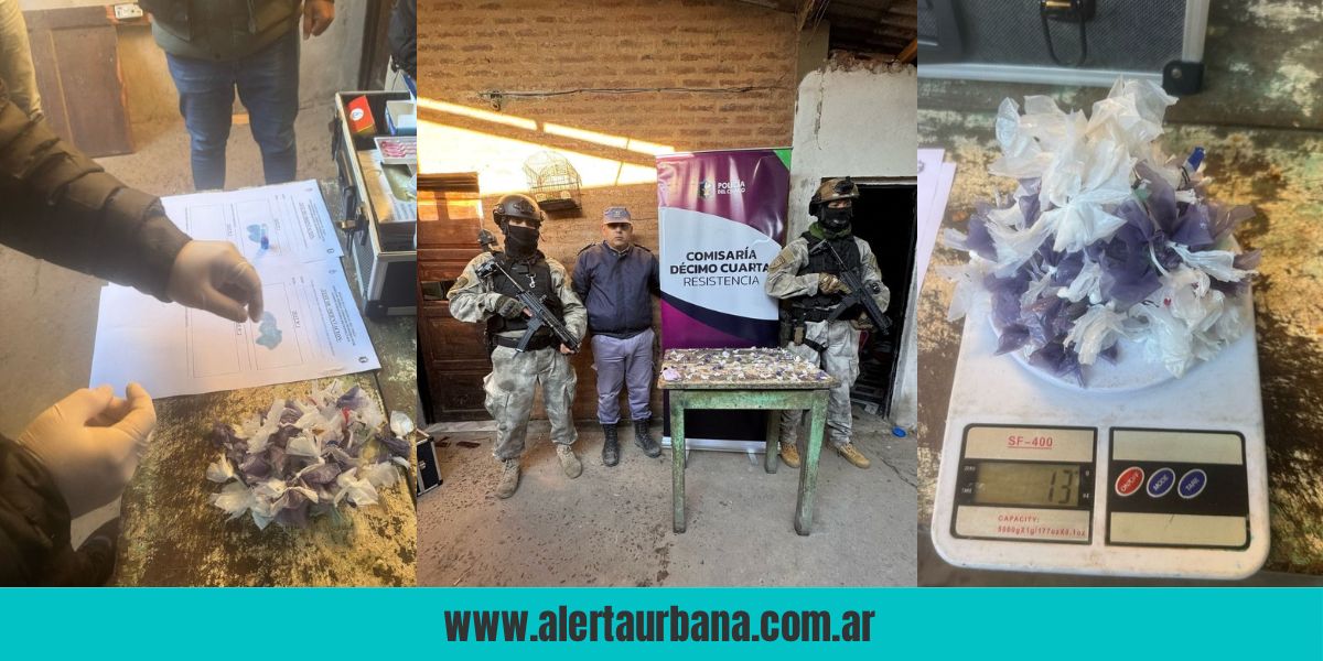Operativo antidrogas en Resistencia: secuestran 69 bochitas de cocaína y detienen a un hombre
