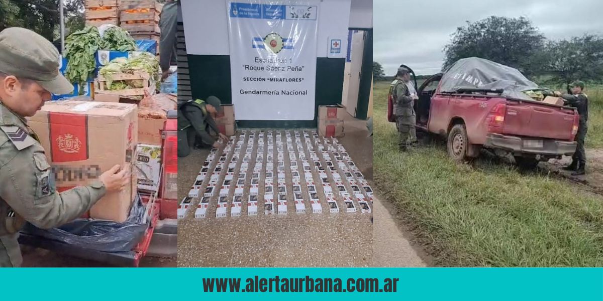 Castelli: Secuestran 1.000 atados de cigarrillos ocultos entre frutas y verduras