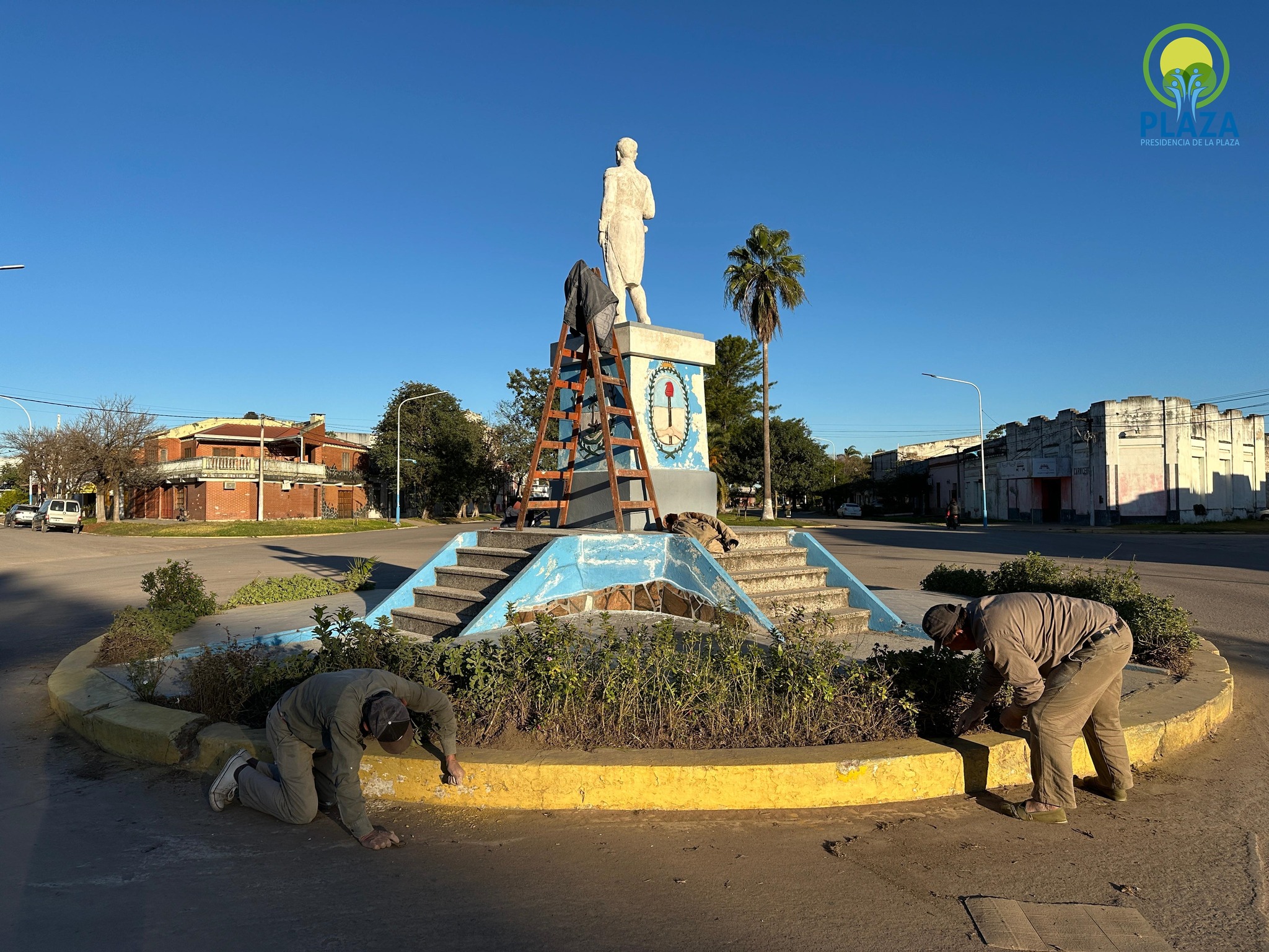 El municipio de Presidencia de la Plaza renueva el Monumento a San Martín 