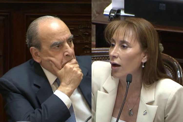 Una senadora trató de “mentiroso” a Francos, que abandonó su exposición
