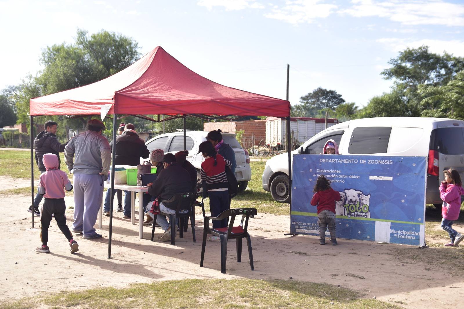   Municipalidad de Fontana: jornada de abordaje territorial en el asentamiento Lavalle