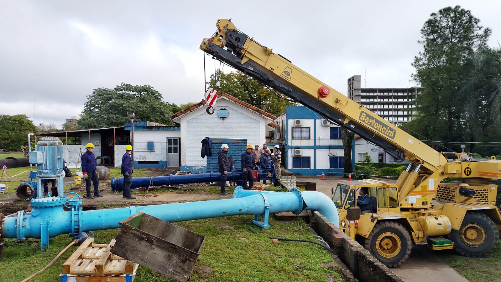    Sameep instala bombas en Resistencia y podría haber baja presión de agua