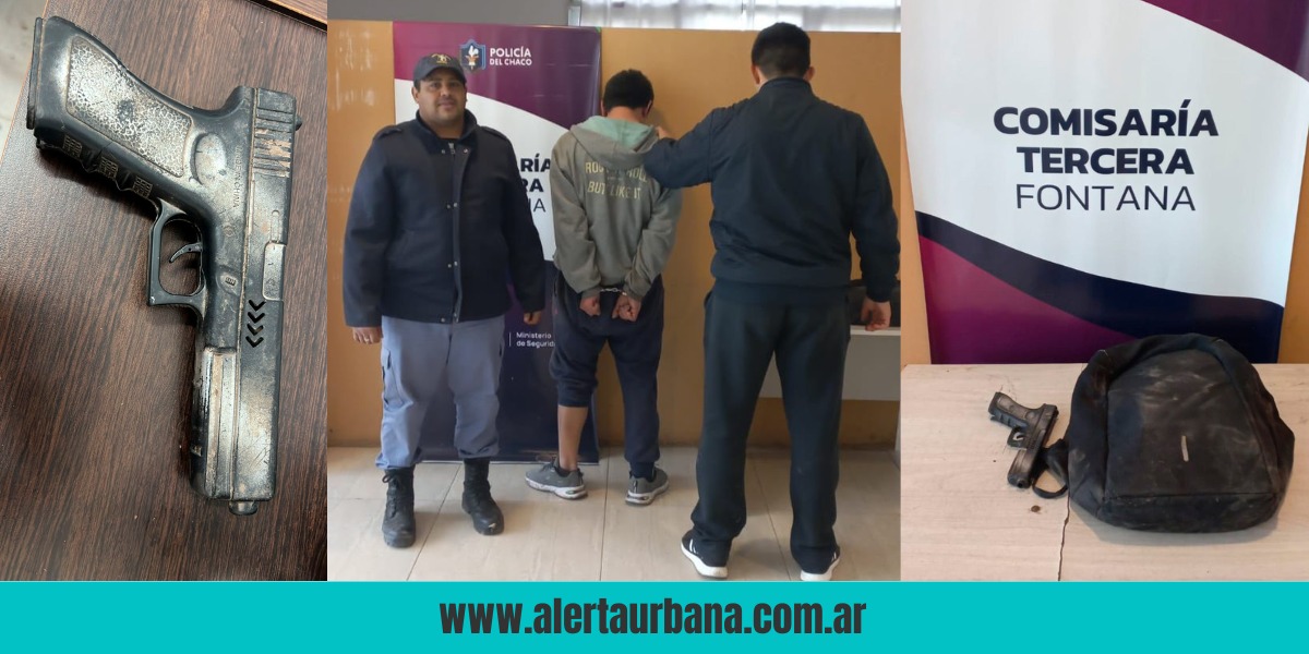 Fontana: borracho, al calabozo por amenazar a vecinos con arma de juguete