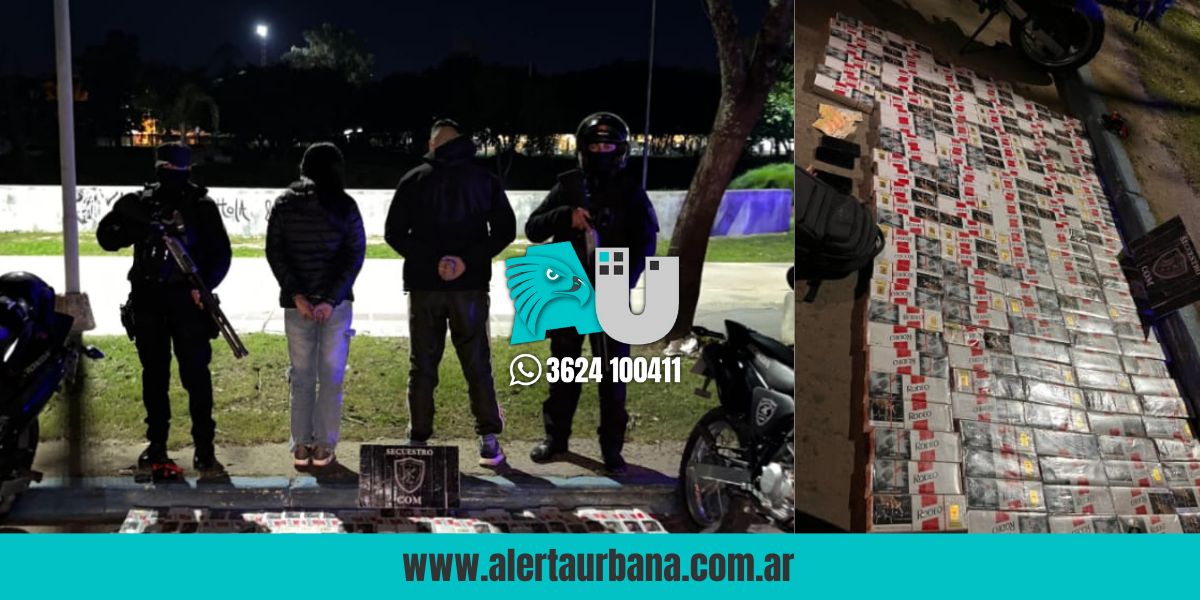 Caen en Resistencia dos correntinos con un cargamento de cigarrillos ilegales 