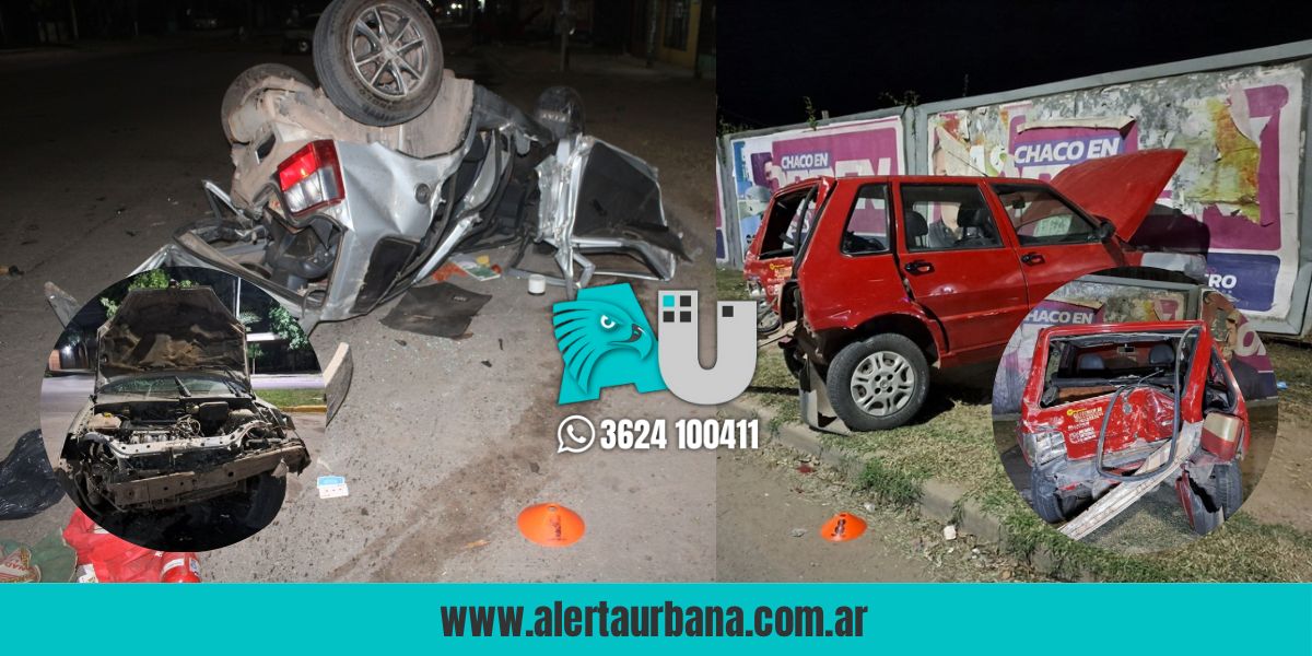 Conductor ¿borracho? hizo un desastre en Fontana: chocó dos autos y mandó al hospital a un hombre