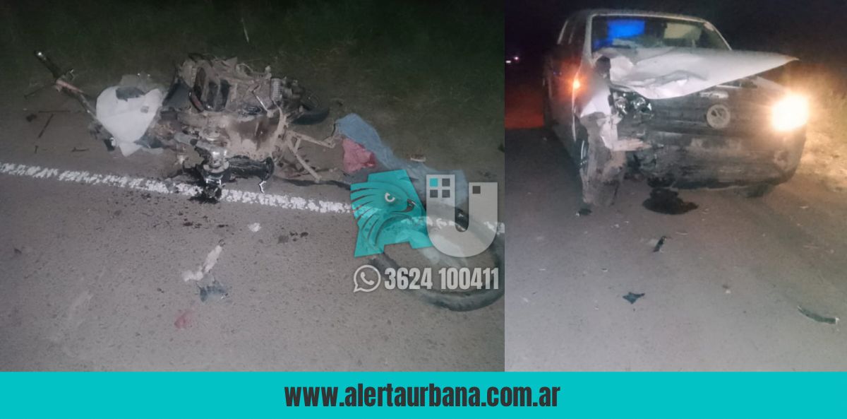 Tragedia en Ruta 95: un motociclista de 67 años perdió la vida en un choque