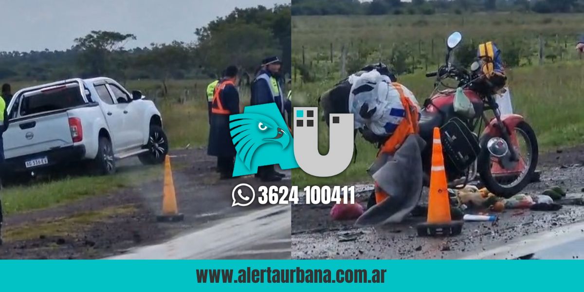 Corrientes: dos muertos al chocar una moto con una camioneta
