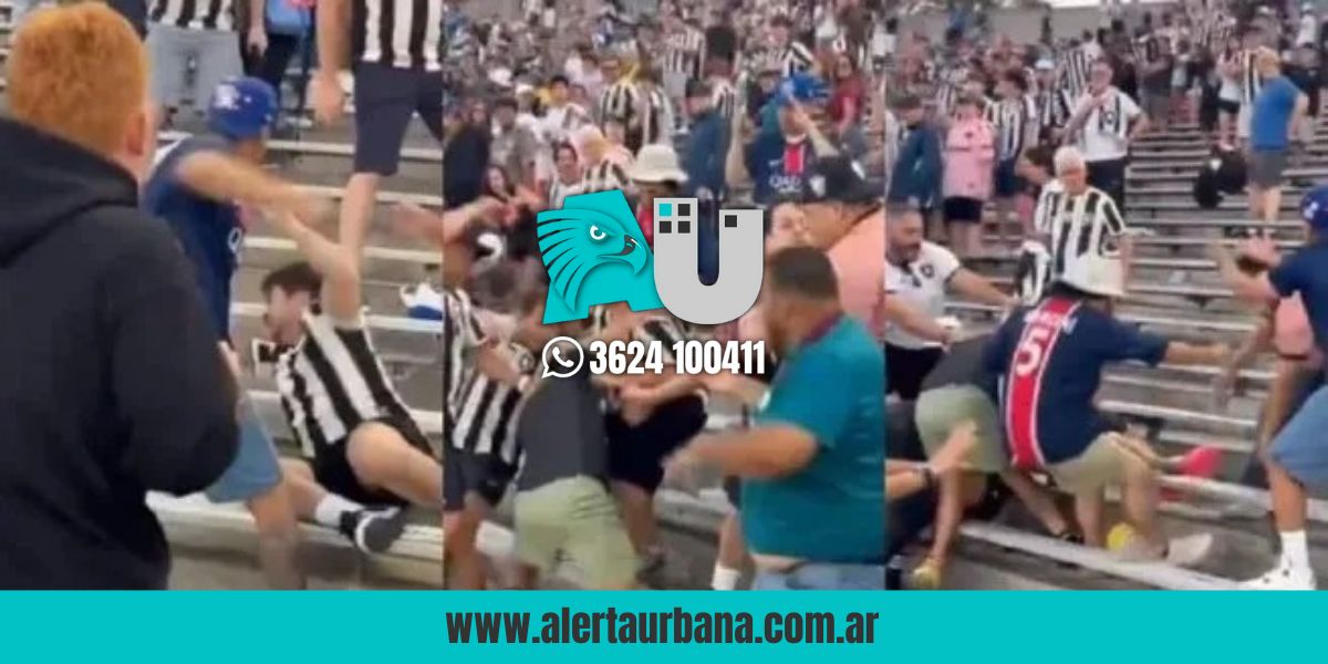 No lo mostró la transmisión: Hinchas del PSG y Botafogo a las piñas en la tribuna durante el partido
