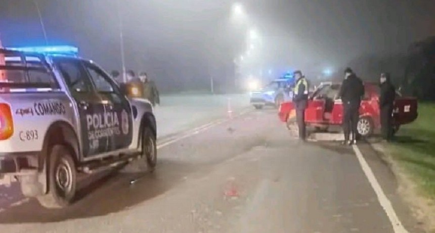 Corrientes: Despistó, volcó y falleció luego de ser expulsado por el parabrisas