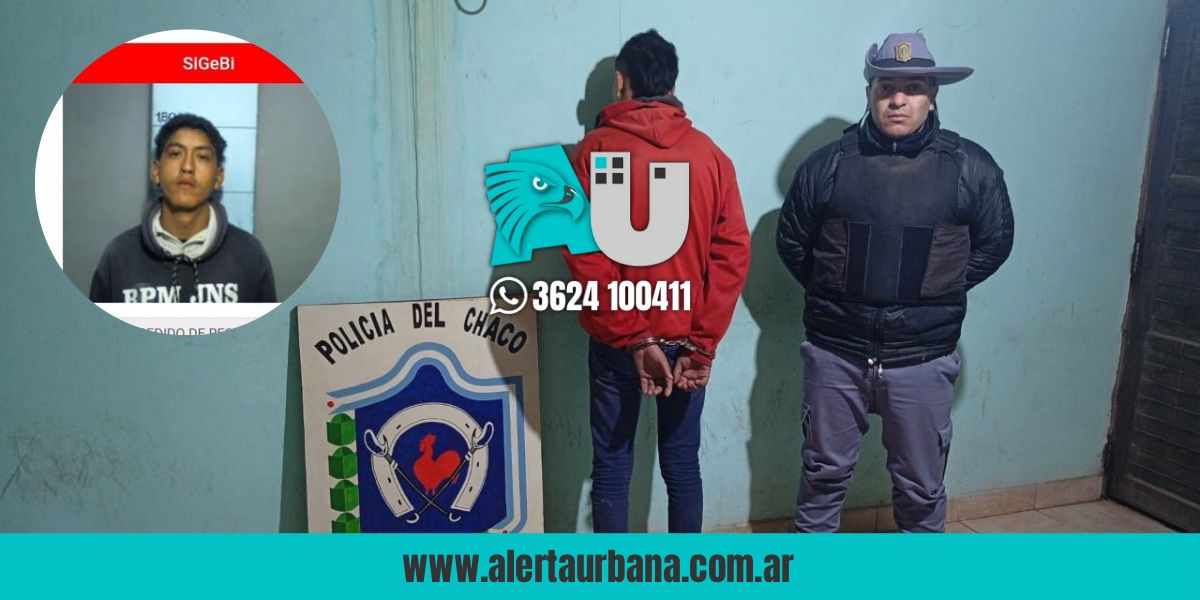 Cayó en Machagai joven buscado por robo en Resistencia