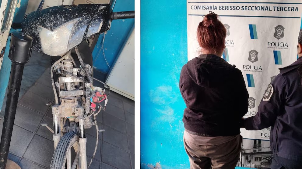 El colmo: fue a buscar a su pareja a la comisaría y terminó presa por llegar en una moto robada