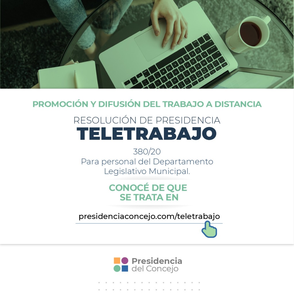 La presidencia del Concejo implementa la modalidad de Teletrabajo
