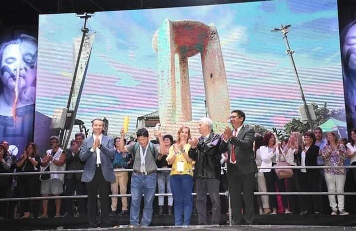 El Intendente Gustavo Martínez dialogó sobre la Bienal de Escultura Internacional 2022