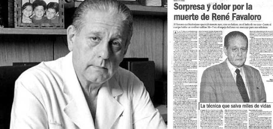 Un día como hoy del año 2000 se suicidaba René Favaloro: tenía 77 años