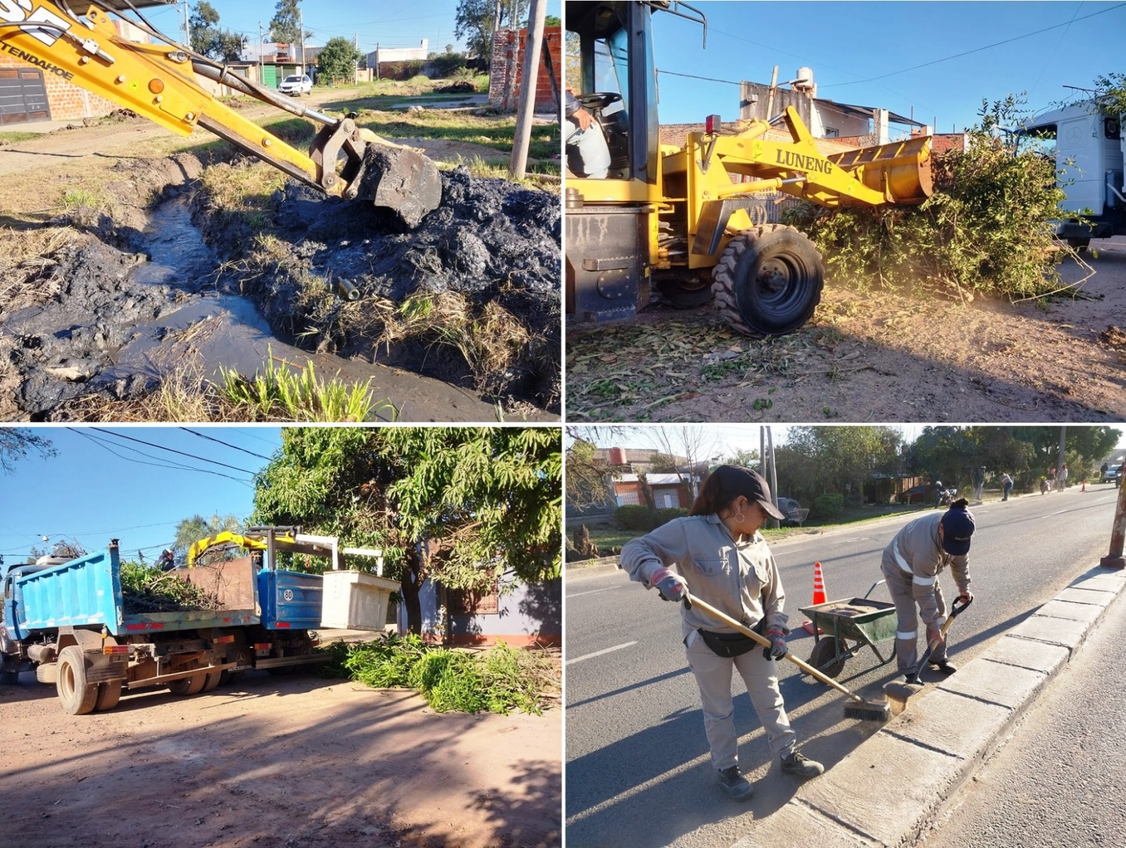 El municipio de Barranqueras continúa con las tareas de mantenimiento urbano en la ciudad