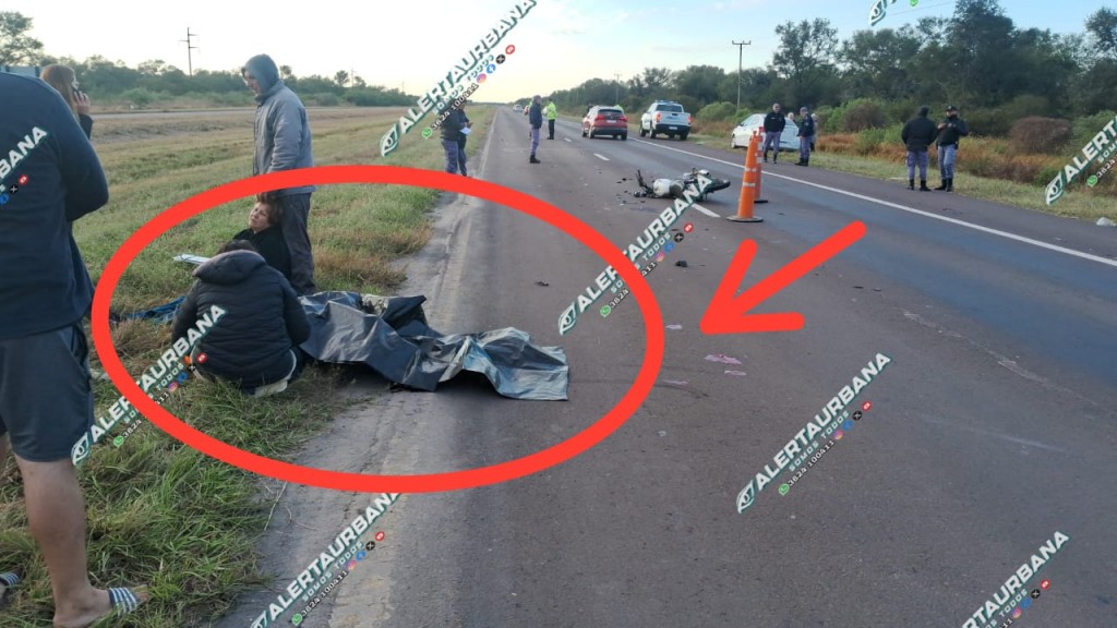 Laguna Blanca - Trágico accidente en Ruta N°16 km 45: un joven motociclista perdió la vida por causa del siniestro