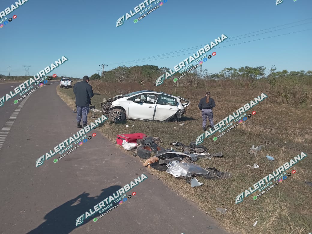 Makallé: un hombre perdió la vida tras un gravísimo accidente en Ruta N°16 km 57