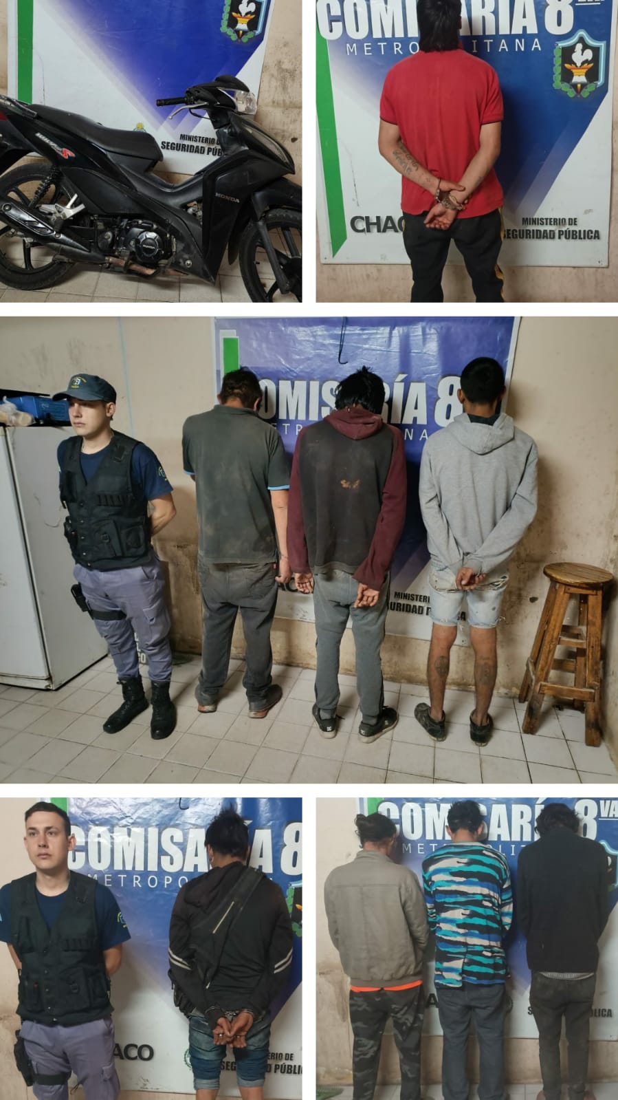 Resistencia: 10 demorados y una moto secuestrada en un operativo en los barrios Villa San Martín y Los Troncos