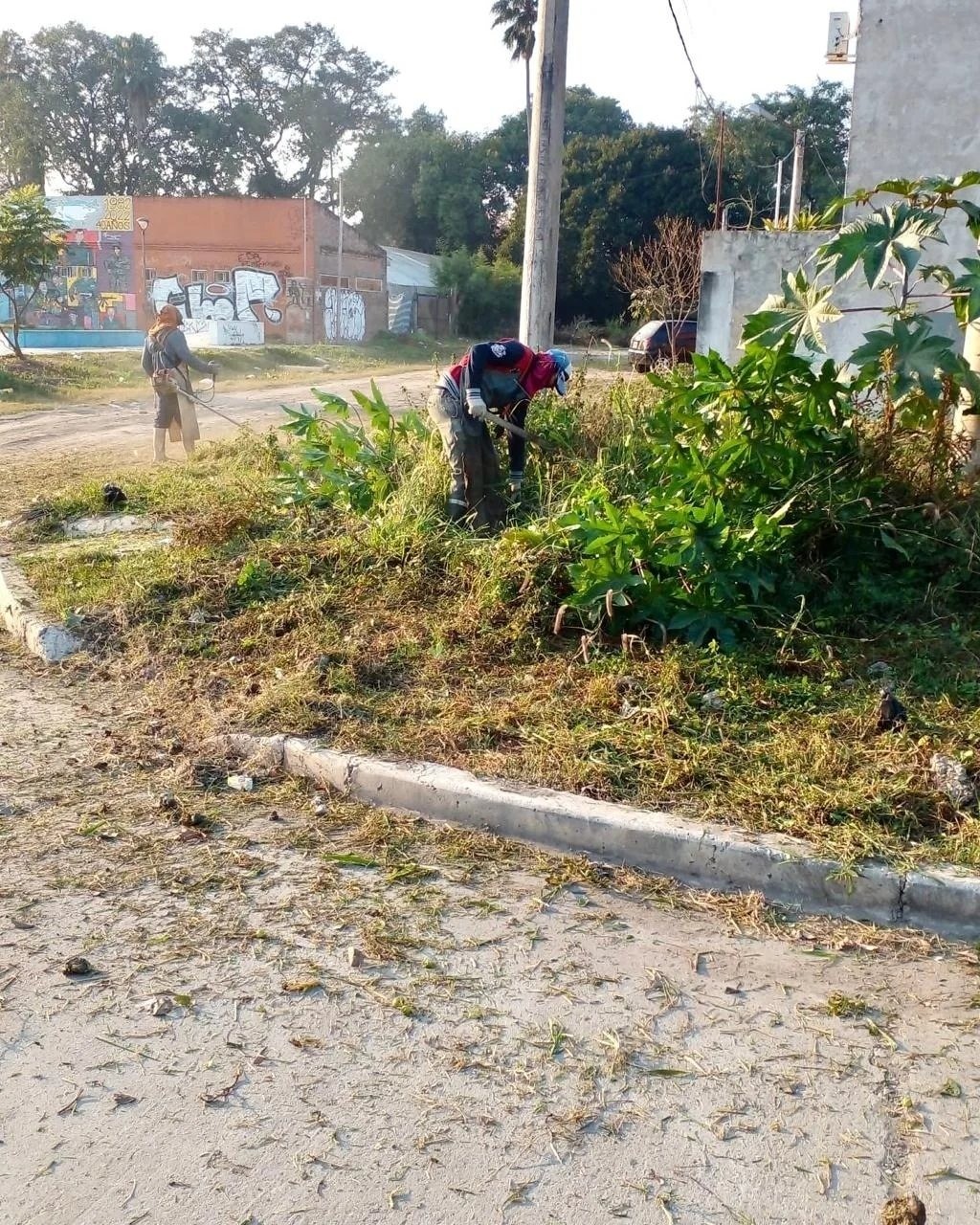 La Municipalidad de Fontana avanza con limpieza y desmalezado en los barrios