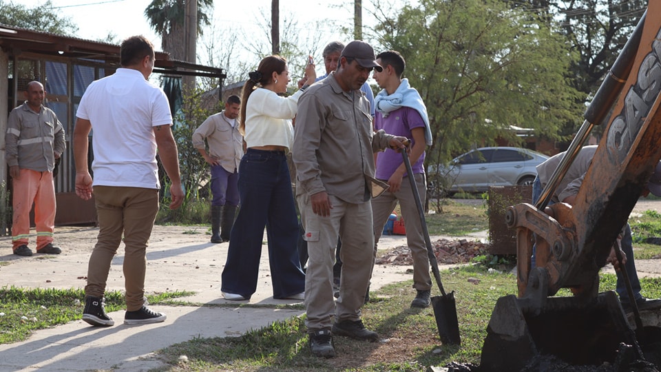  Barranquera: se realizaron trabajos de limpieza de desagües en el barrio 110 Viviendas