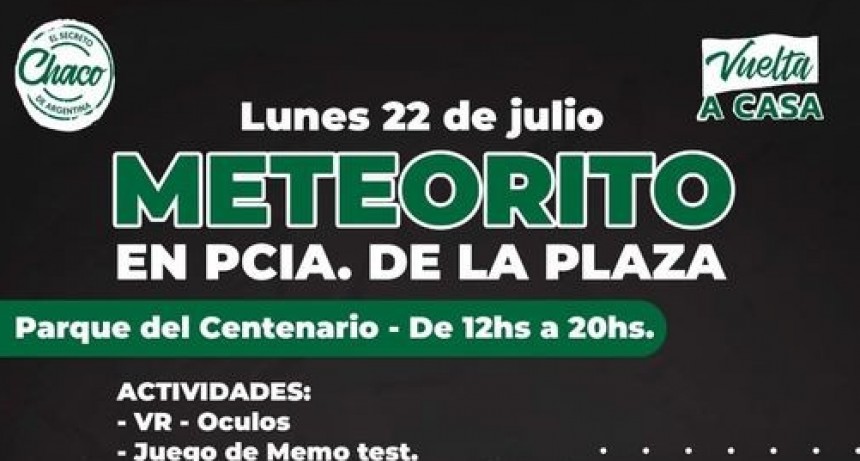 Presidencia de la Plaza: todavía estas a tiempo, hasta las 20 horas actividad para toda la familia en el Parque del Centenario