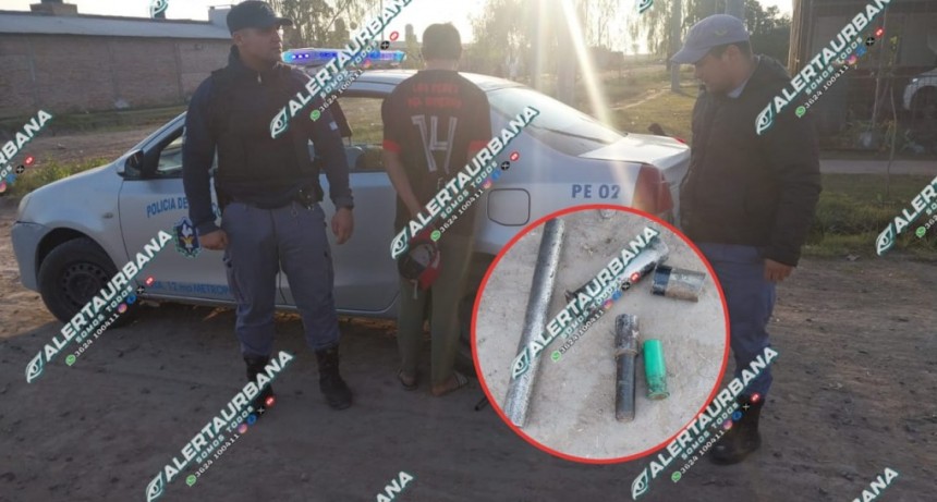 Resistencia: detienen a un menor de 16 años con un arma de fabricación casera en su poder