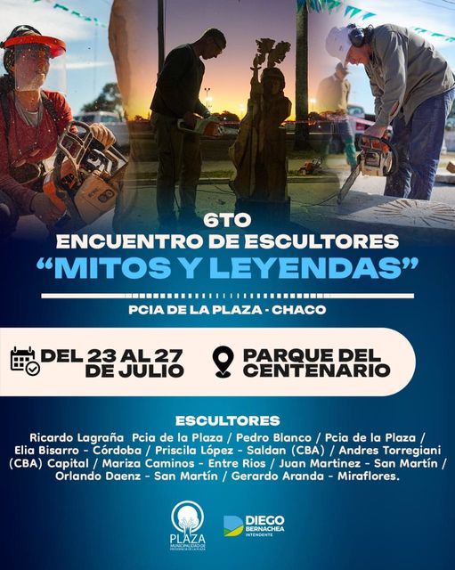 El municipio de Presidencia de la Plaza pone en marcha hoy el Sexto Encuentro de Escultores 