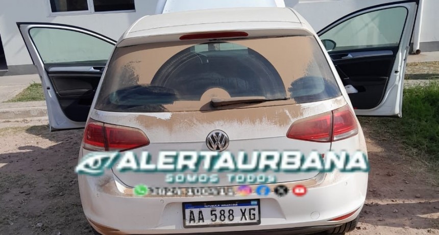 La Policía secuestró un automóvil con número de motor y Chasis adulterado