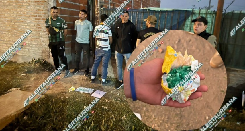 En operativo de la policía aprehendió a un hombre de 41 años con estupefacientes en su poder