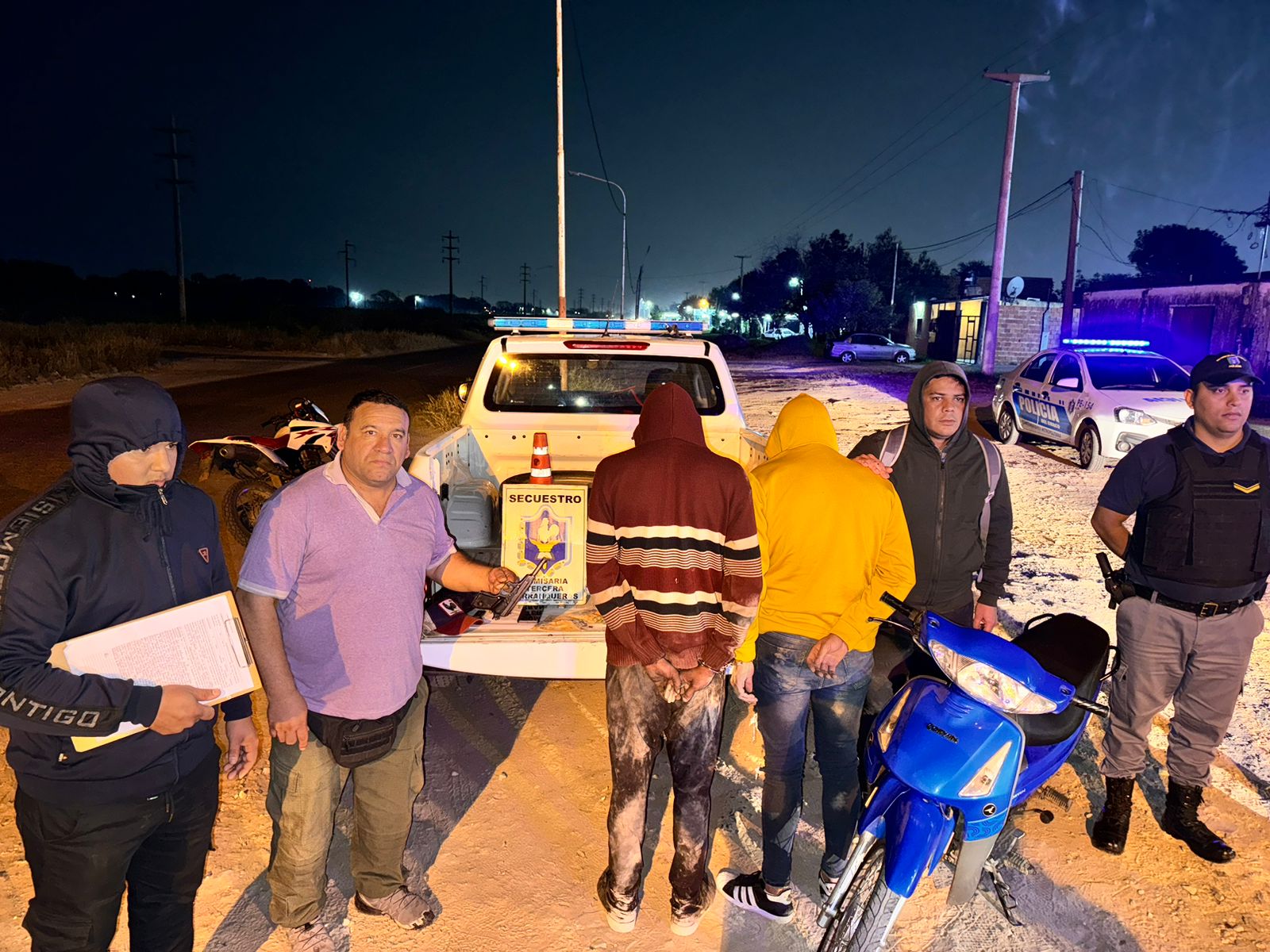 Detuvieron a dos jóvenes que transitaban armados y encapuchados en Barranqueras