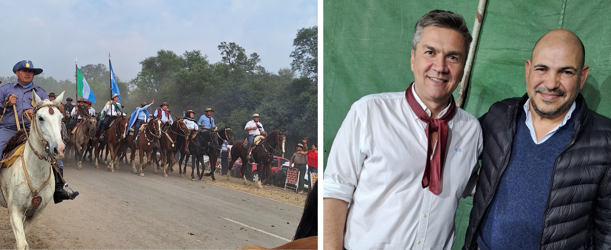 El intendente de Makallé acompañó al gobernador en la Cabalgata de la Fe