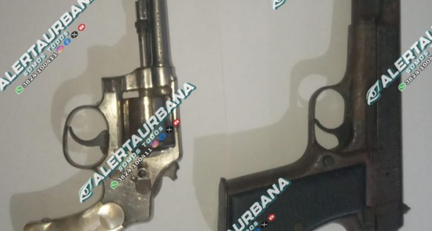 Las Palmas: la policía recuperó dos armas de fuego que fueron sustraídas de un hombre de 88 años