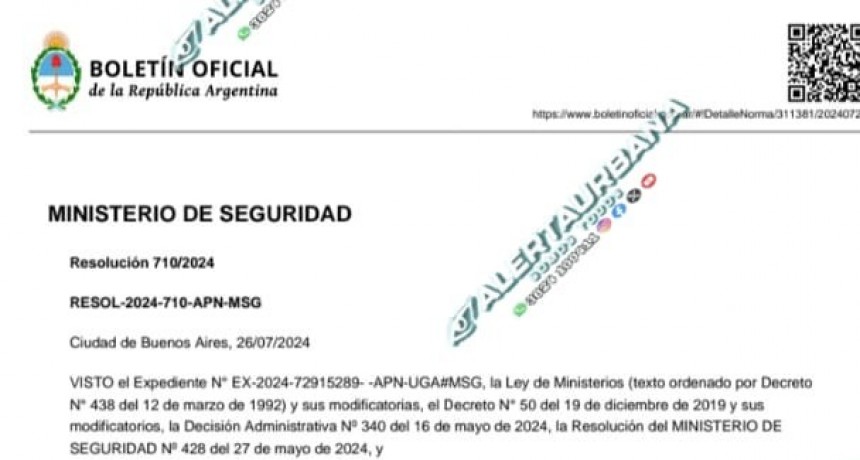 El Ministerio de seguridad utilizará inteligencia artificial para reforzar la seguridad de los Argentinos