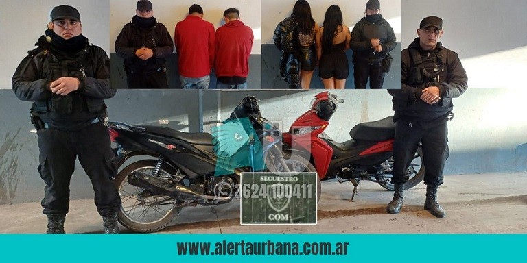 Dos chicas y dos muchachos fueron demorados por agredir para robar una moto  