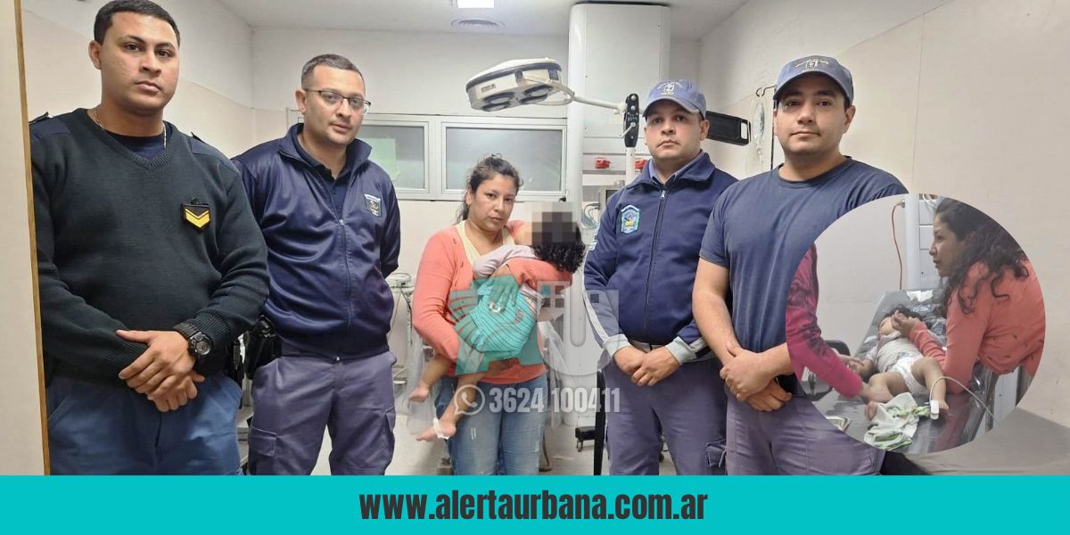 Policías le salvaron la vida a una beba que llegó inconsciente a la Sexta