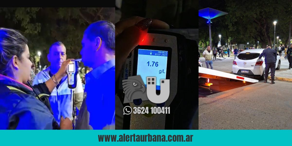 Conductor alcoholizado subió a la Plaza 25 de Mayo y fue arrestado