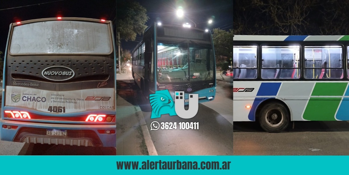 En pleno conflicto por el transporte, atacan a piedrazos dos colectivos en Resistencia