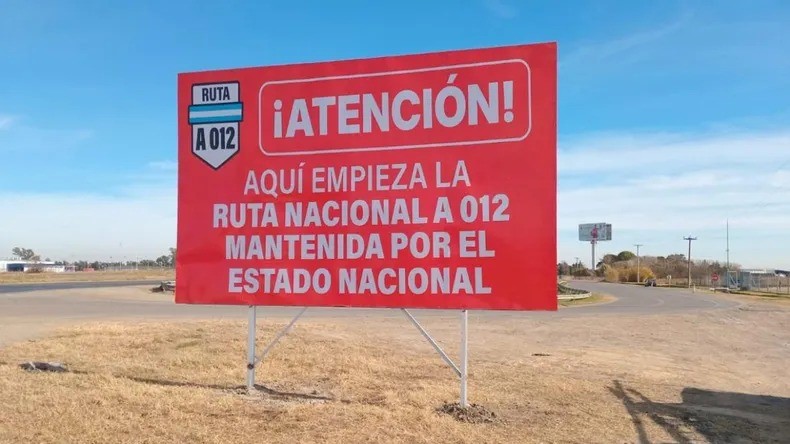 Santa Fe puso carteles en rutas para denunciar el abandono por parte de la Nación