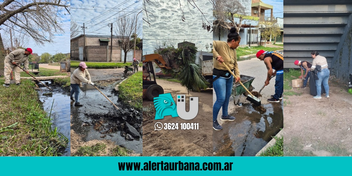 El municipio de Barranqueras avanza con tareas de mantenimiento en distintos barrios