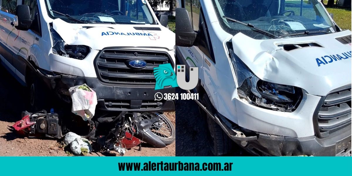 Margarita Belén: ambulancia arrolló a una motociclista en un incidente vial