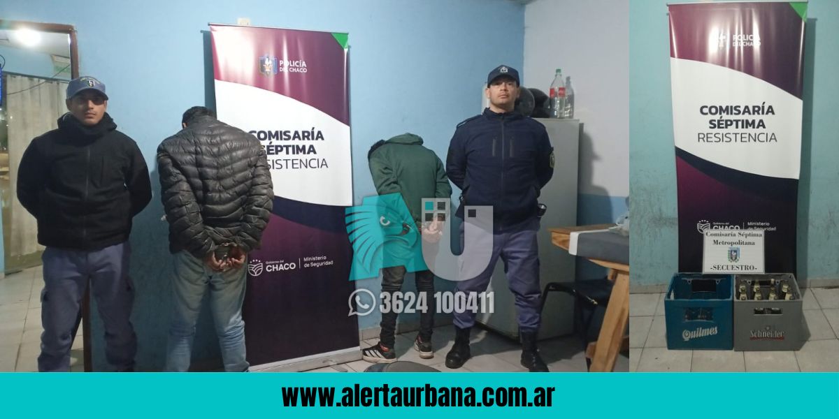 Detienen a dos hombres por intento de robo en distribuidora de bebidas en la zona Sur de Resistencia