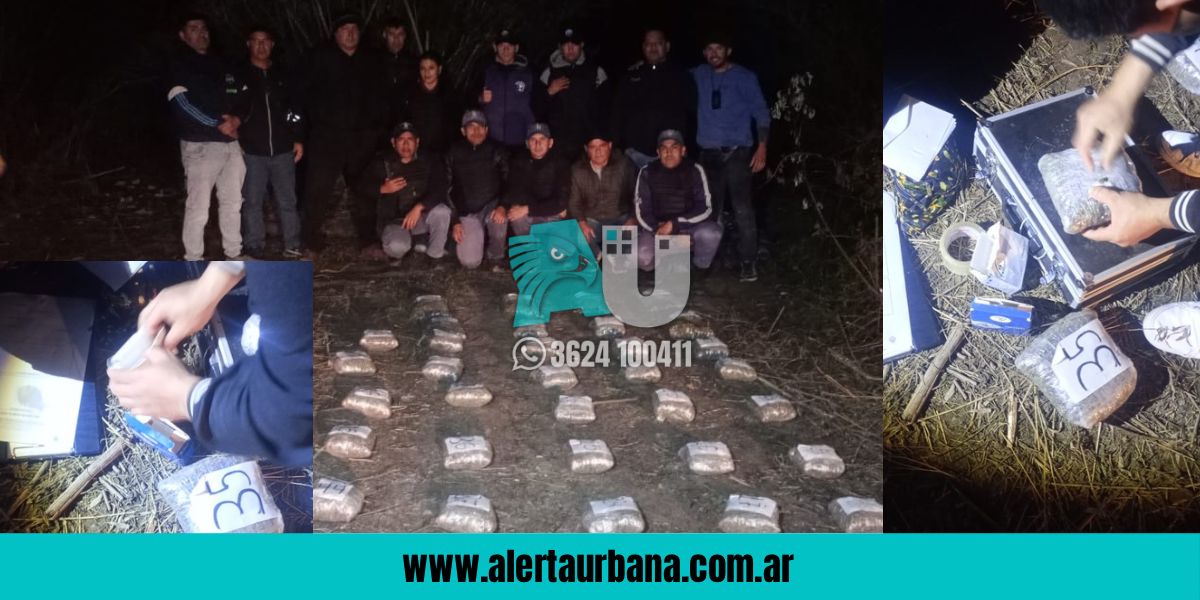  Villa Río Bermejito:  persecución y tiros para secuestrar 49 kilos de marihuana