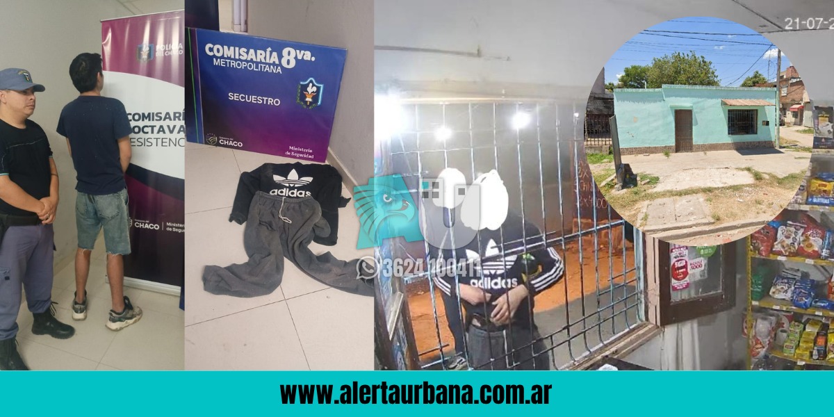 Su crotera: amenazó a una kiosquera de Resistencia para que le fíe mercadería y terminó detenido