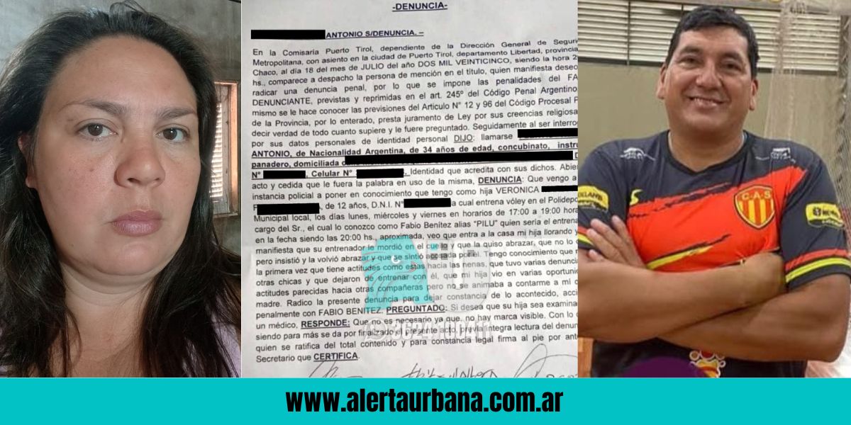 “Le mordió el cuello a mi hija”: Grave denuncia contra un profesor de vóley en Puerto Tirol por presunto abuso 