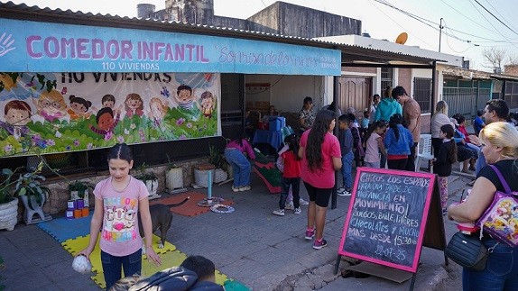 Barranqueras: Nueva jornada recreativa para niños de un merendero    