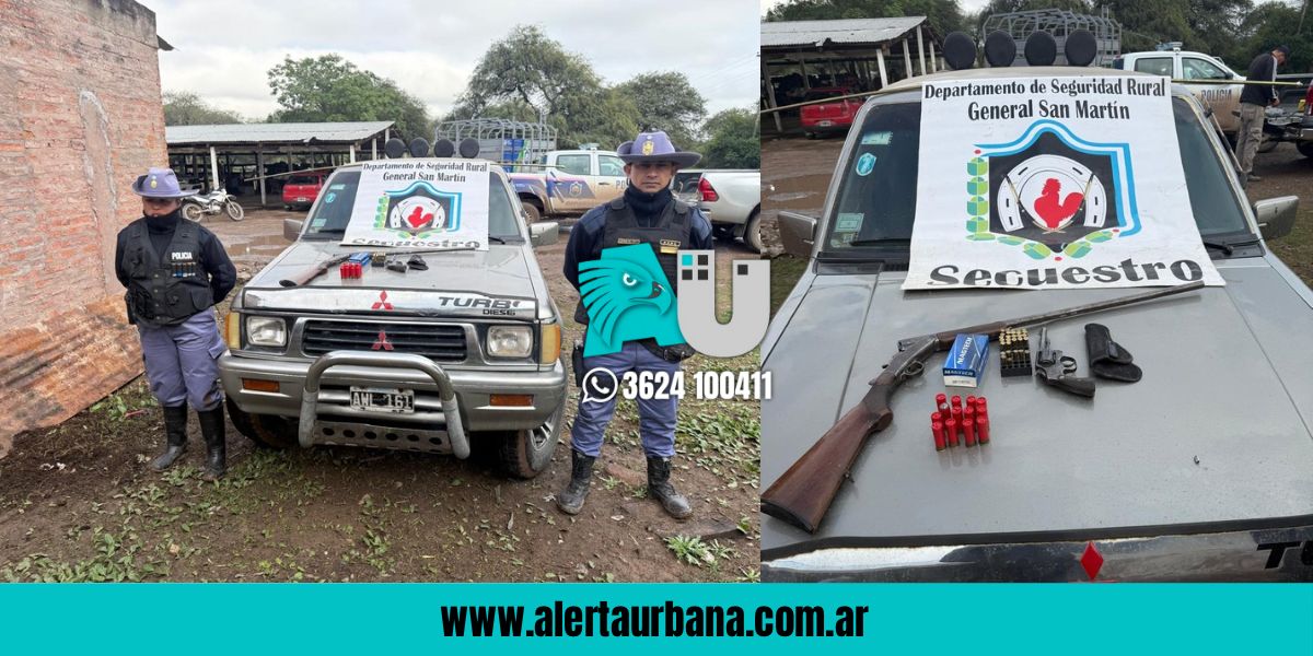 Allanamiento en San Martín: incautan armas y detienen a sospechoso por abigeato