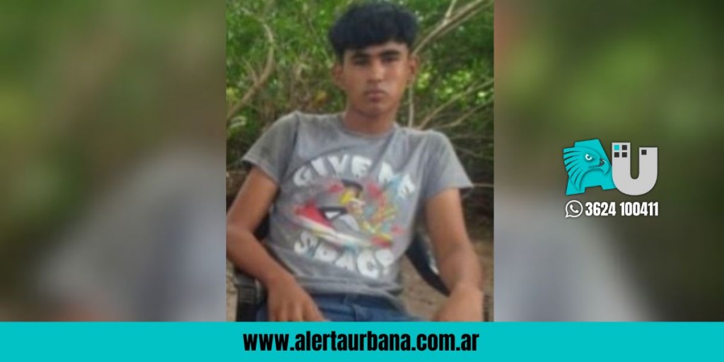 Pampa del Indio: Buscan a Franco, de 16 años de edad