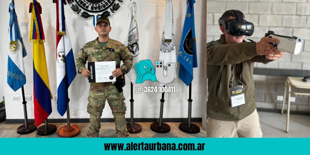 Logro: Un subcomisario del Chaco se especializó en el uso de las Taser  